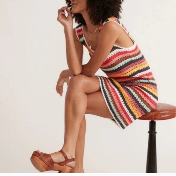 Marine Layer Red Orange Sheath Mini Dress - Picture 6 of 9